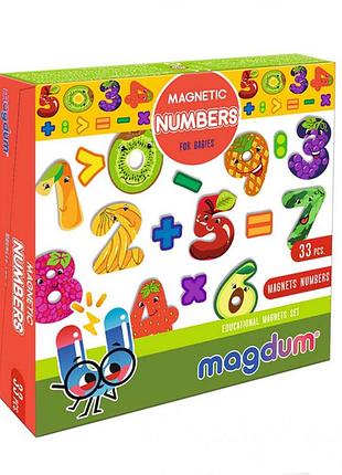 Детский набор магнитов цифры ml4031-38 en