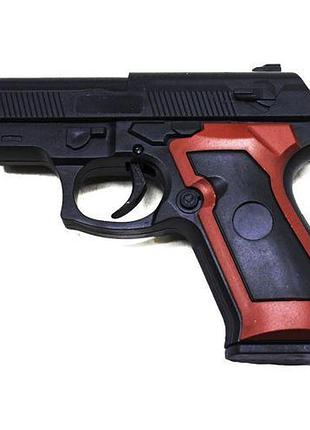 Уценка. пистолет пластиковый на пульках (12 см) трещина в корпусе