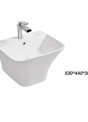 Умивальник підвісний sy 06 (530*440*360), білий