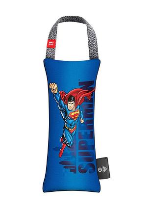 Игрушка для собак waudog fun с пищалкой, рисунок "сила супермена", s, ш 7 см, дл 16 см