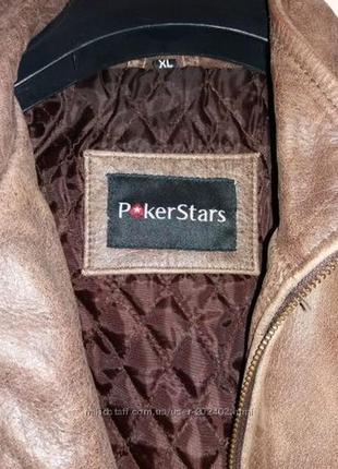 Шкіряна куртка pokerstars xl4 фото