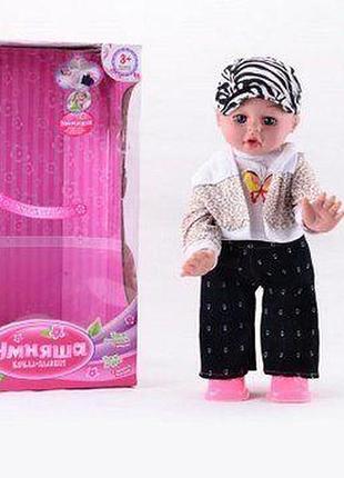 Уценка. кукла "умняша с планшетом" 20", батар., русский. звуковой чип, в кор. /6-2/ - повреждена упаковка