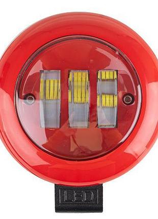 Фара рабочего света wlp-30a led для автомобилей и спецтехники мощный источник освещения 30w 6000k ve-33