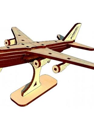 Іграшка дерев'яна конструктор "ан-124 руслан" 46 елементів міні opz-026 handy games