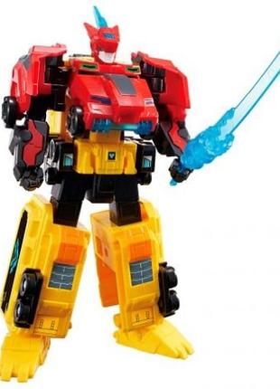 Ігровий набір з роботом-трансформером dister-раптор трон (2 машини) eu580811/кіддісвіт