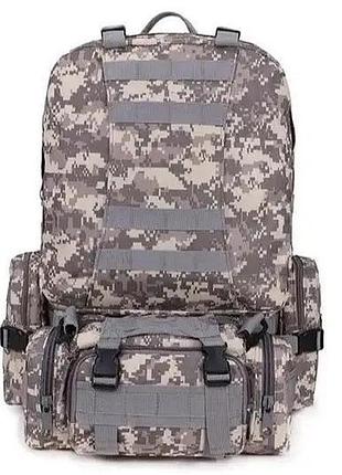 Военно-тактический рюкзак 56 л. с органайзерами для военных походов и активного использования. ve-33