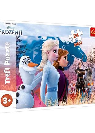 Пазли trefl 24 елементів maxi магія пригод. дісней крижане серце 2 14298