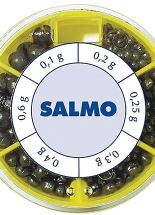 Набор грузил salmo дробинка 0.60, 1.00, 1.25g (50 шт/уп)