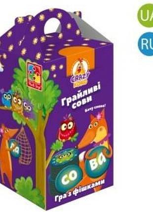 Гра crazy koko "спритні сови. бачу слово" українською vt8033-04