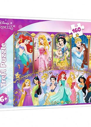 Пазли trefl 160 елементів портрети принцес. дісней принцеси 15407