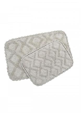 Набор ковриков irya - cora gri серый 50*80+35*55 (svt-2000022273626)