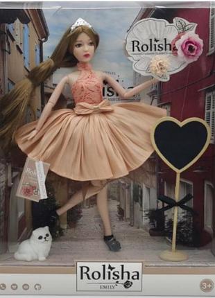 Лялька "emily" 29см, на шарнірах, аксесуари, qj099c/qj099d