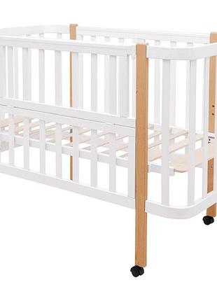 Кровать babyroom луна lu-1 белый / натуральный