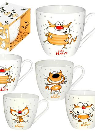 Чашка керамічна 450мл "happy cat" 4160-27/s&t