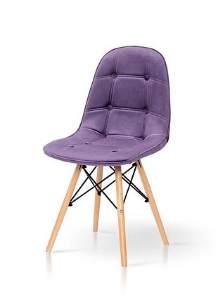 Стілець джастін, велюр бузковий