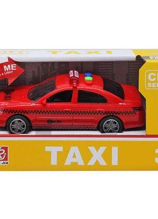 Уцінка. машина інерційна "таксі", світло, звук (червона) — набридне паковання