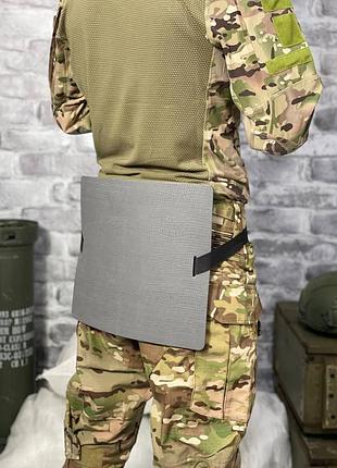 Сидение из материала эва 30 х 35 см тактическое серое хаки для военных защита от холода и влаги dm-11