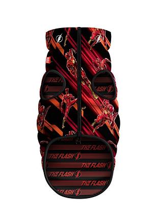 Курточка для собак waudog clothes двусторонняя, рисунок "скорость флэша", xs30, в 43-45 см, с 30-33 см