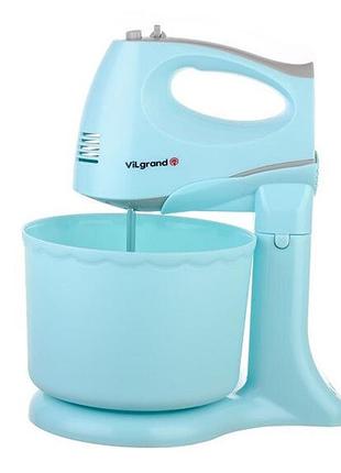 Миксер vilgrand vhm3017b. цвет: голубой