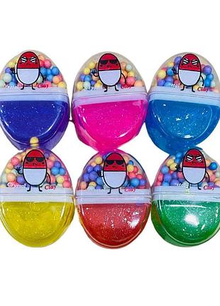 0291 лизун 6 цветов, 24 штуки в коробке