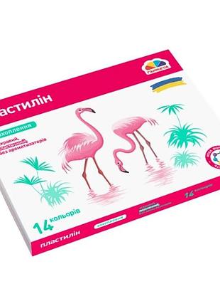 Набір для ліплення пластилін "захоплення" 200313, 14 кольорів