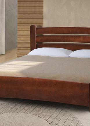 Ліжко сабріна 1400*2000, вільха/темний горіх---