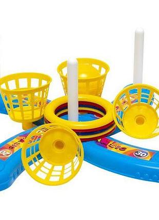 Набор детский кольцеброс гиго №3 3 в 1