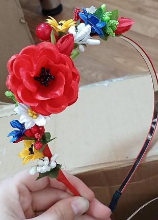 Віночок квіти ручна робота