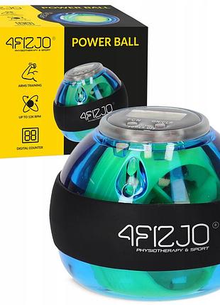 Тренажер для кисти и запястья 4fizjo power ball гироскопический blue/yellow (p-5905973402224)