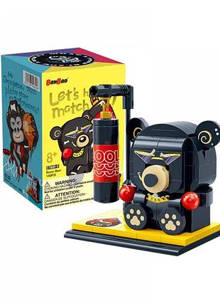 Конструктор "banbao" персонаж, ведмідь боксер, 140 деталей et800-3