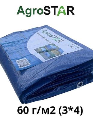 Тент універсальний"agrostar" 60(3*4)синій