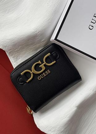 Кошелек guess dagan 4g logo черный классический е