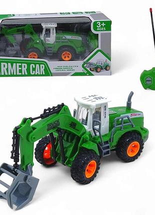 Трактор с захватом на радиоуправлении, на батарейках (726-502)