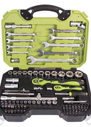 Универсальный набор инструмента alloid 82 предмета трещотки 72 зуба для автосервиса и ремонта ve-33