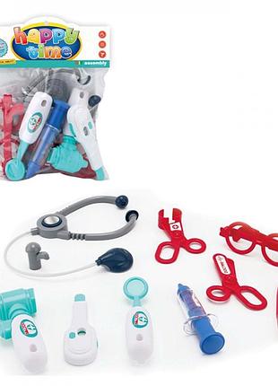 Набір лікаря: стетоскоп, окуляри, медичні інструменти, 006-24a