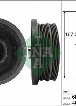 Шкив ремня генератора bmw 1(e81,e87)/3(e46,e90,e91)/5(e60,e61) 2001- lk 544 0082 10