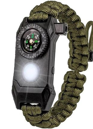 Часы мужские besta nanoband profi с компасом 6 в 1 черный кварцевый 32х22х10 мм тактический для военных ve-33