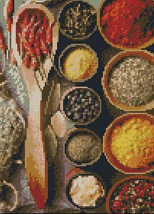 Алмазная мозаика без подрамника "пряности" zav3040-11, 30х40 см