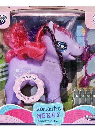 Уценка. музыкальная игрушка "единорог", сиреневый отломана шея