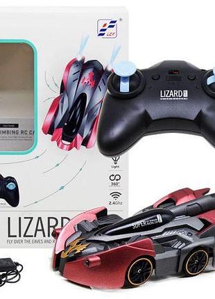Уценка. машинка-стенолаз на радиоуправлении "lizard" (розовый) не едет вверх, только по сторонам и вниз