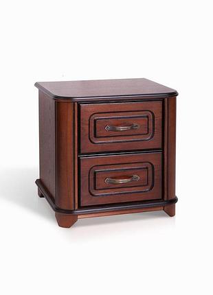 Тумба феліція, білий+срібна патина