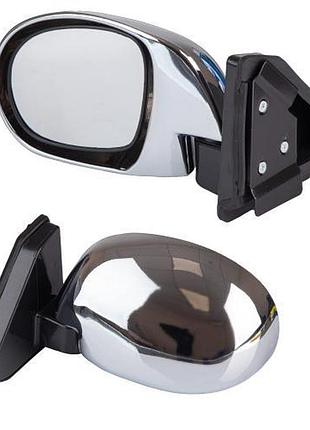 Зеркало боковое vitol зб 3252b хром для автомобилей на шарнире с поворотниками для безопасности ve-33