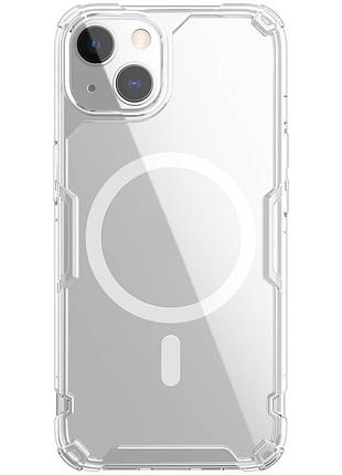 Tpu чехол nillkin nature pro magnetic для apple iphone 13 / 14 (6.1") бесцветный (прозрачный)