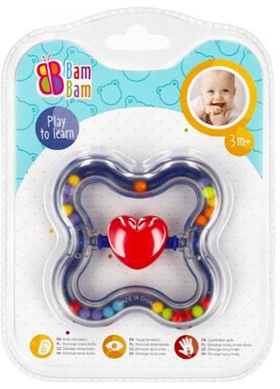 Брязкальце "bam bam" сердечко 492804