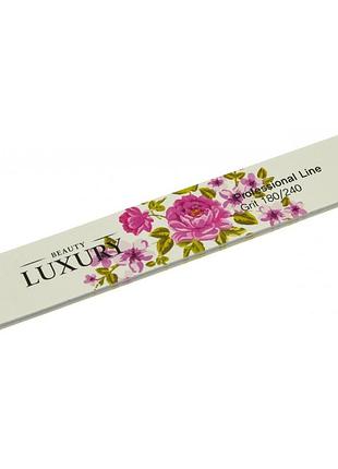 Пилочка для нігтів "luxury" 180/240 кольорова bm-10