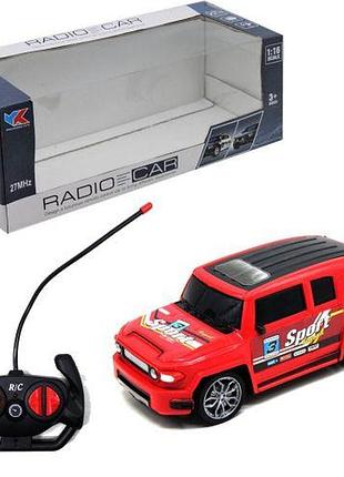 Уценка. машинка на радиоуправлении "sport", красный - повреждена упаковка