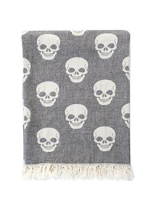 Полотенце lotus home pestemal - skull 90*160 black черный (svt-2000022305846)