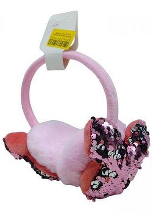 Уцінка. м'які навушники дитячі "зайка" (рожевий) є невелика дірочка