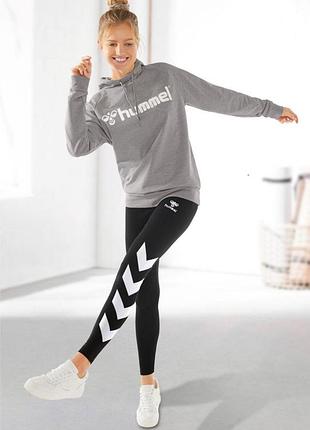 Hummel, женские спортивные трикотажные леггинсы , l48/50