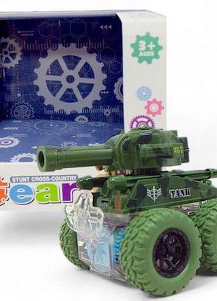 Танк инерционный, со стрелами, (зеленый)